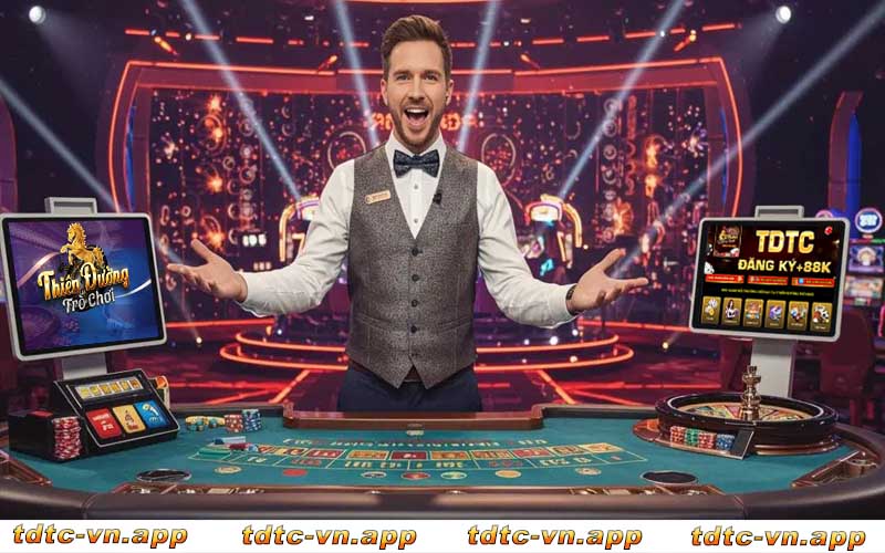 Live casino với dealer phát sóng trực tiếp 24/7